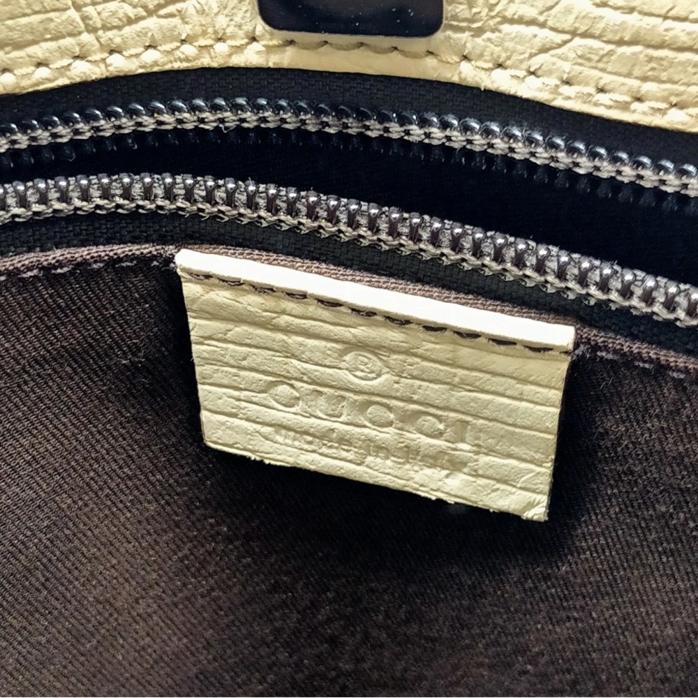 GUCCI GG Supreme Monogram Beige/Light Brown Tote Bag PVC - Picture 8 of 10